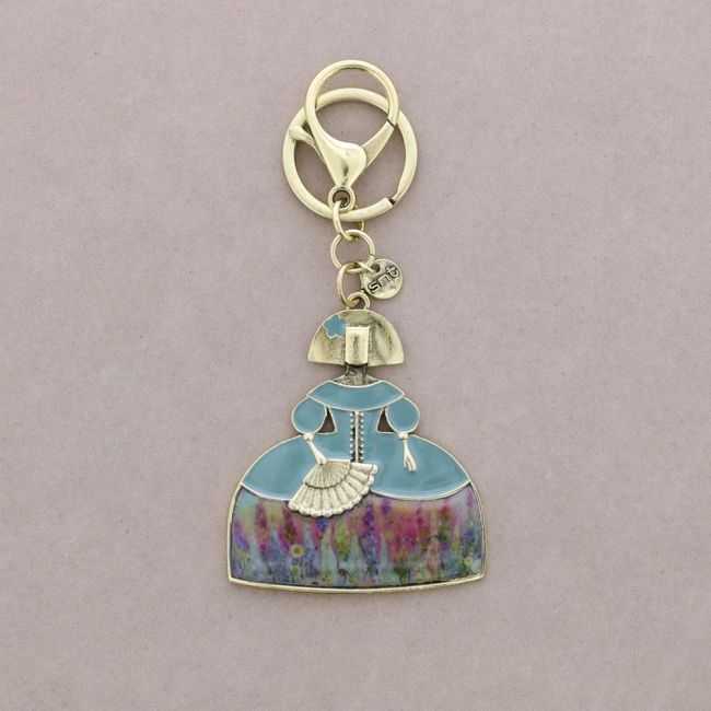 ENAMEL METAL MENINA KEYCHAIN