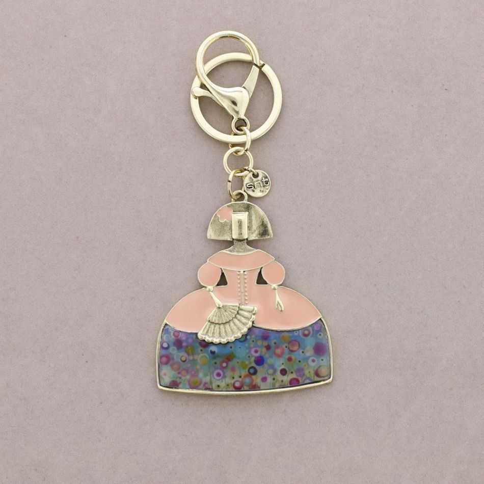 ENAMEL METAL MENINA KEYCHAIN