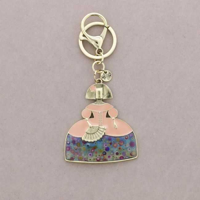 ENAMEL METAL MENINA KEYCHAIN