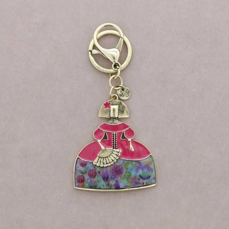 ENAMEL METAL MENINA KEYCHAIN 2
