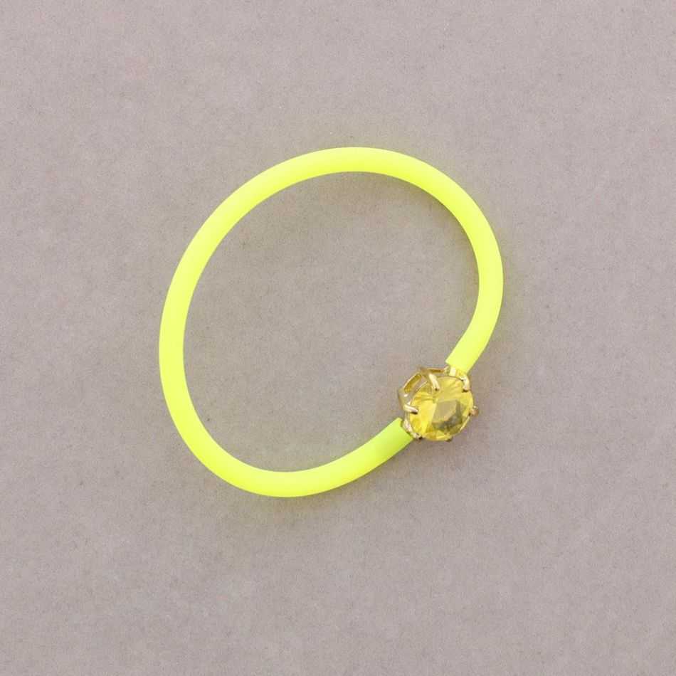 PULSERA GOMA CRISTAL