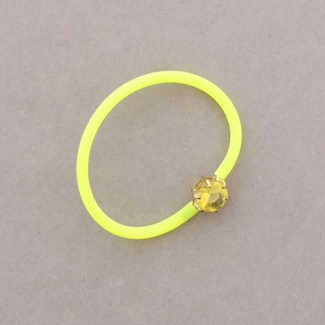 PULSERA GOMA CRISTAL