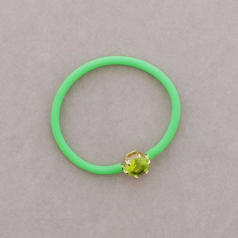 PULSERA GOMA CRISTAL