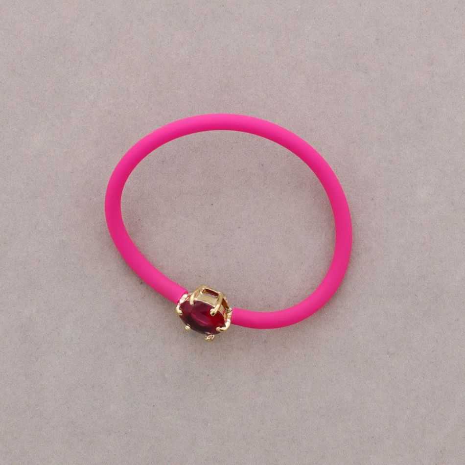 PULSERA GOMA CRISTAL