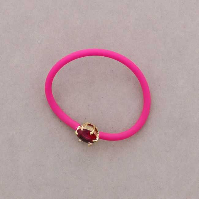 PULSERA GOMA CRISTAL