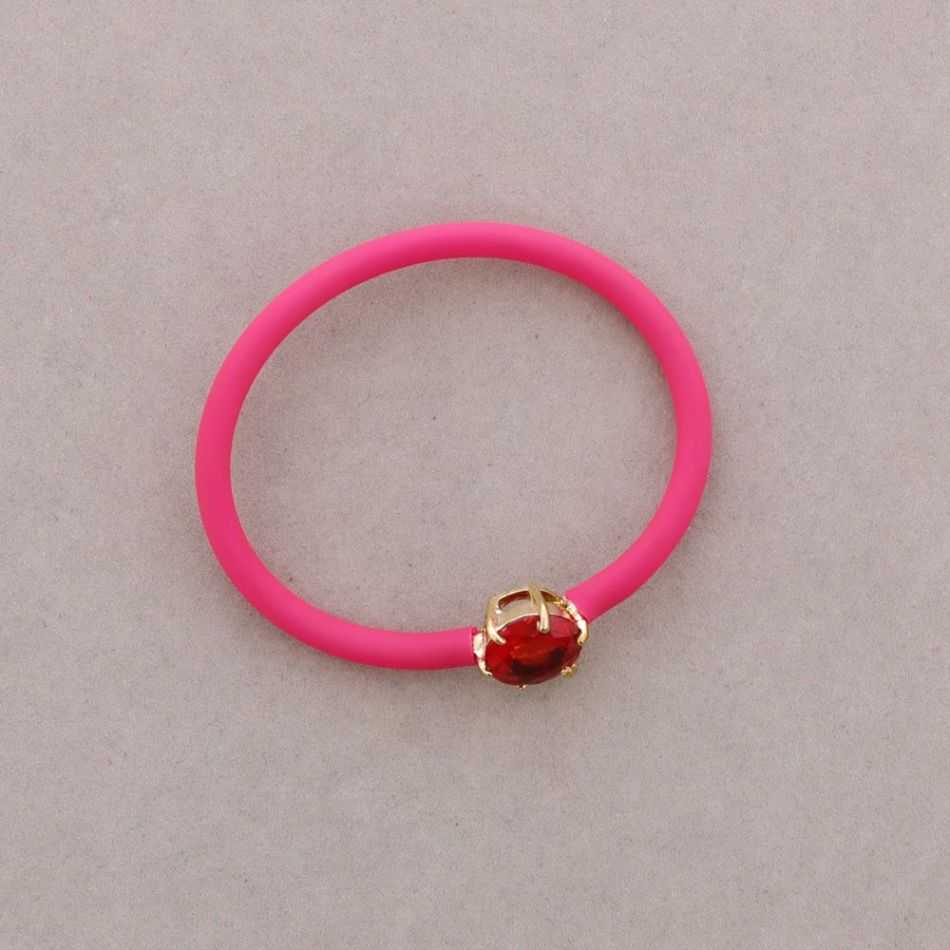 PULSERA GOMA CRISTAL