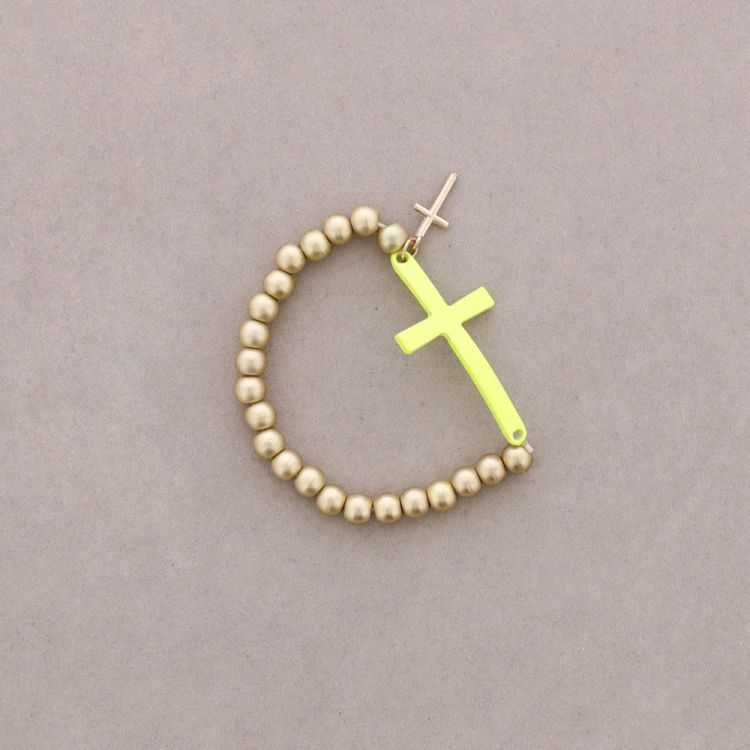 PULSERA BOLITAS CRUZ 2