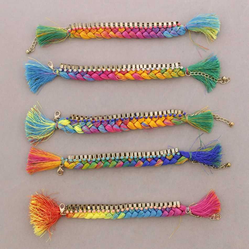 Braided Cord Chain Bracelet