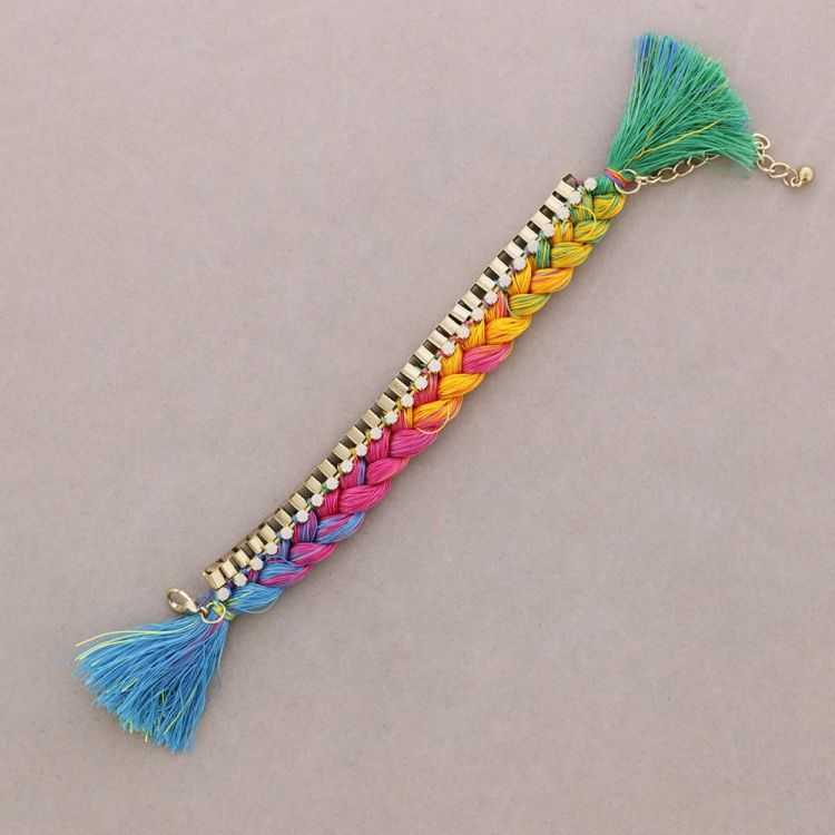PULSERA CADENA HILO TRENZADO