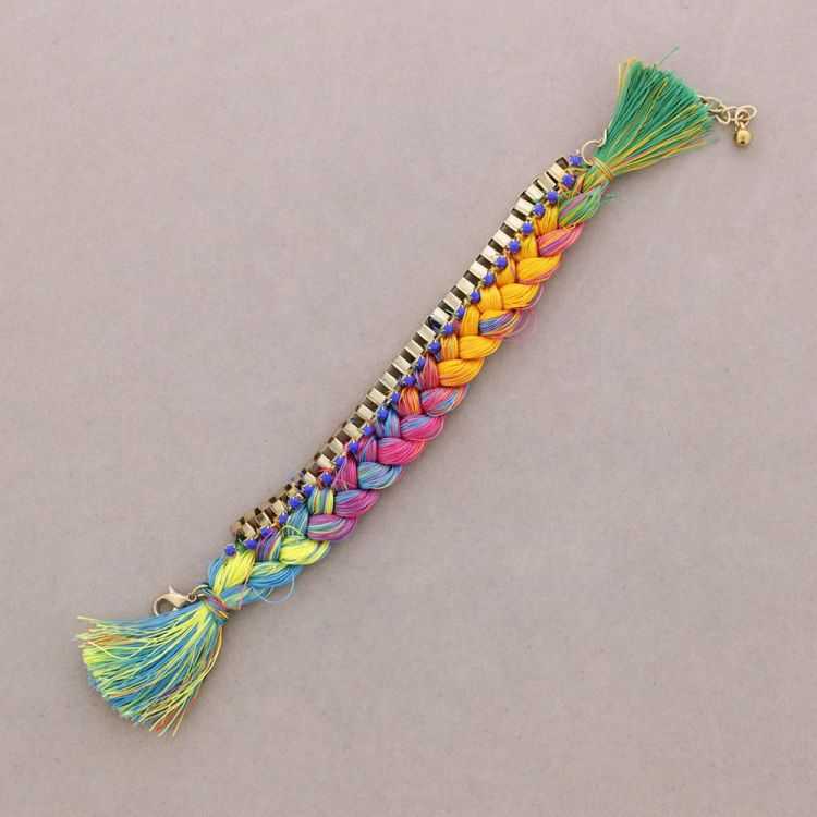 PULSERA CADENA HILO TRENZADO 2