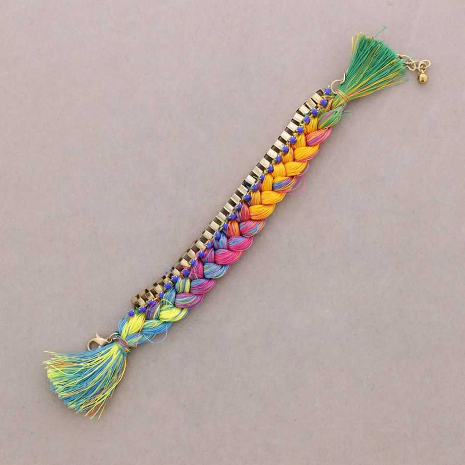 PULSERA CADENA HILO TRENZADO