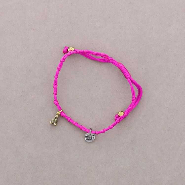PULSERA MACRAMÉ NUDOS COLGANTE