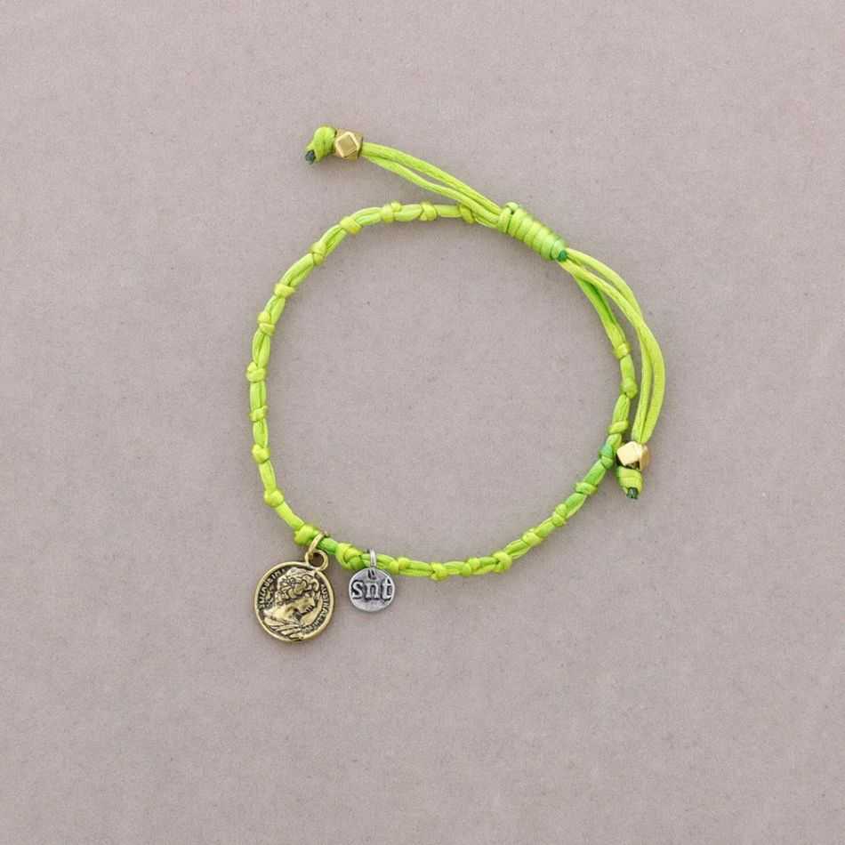 PULSERA MACRAMÉ NUDOS COLGANTE