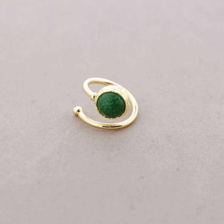 OPEN BRONZE STONE RING
