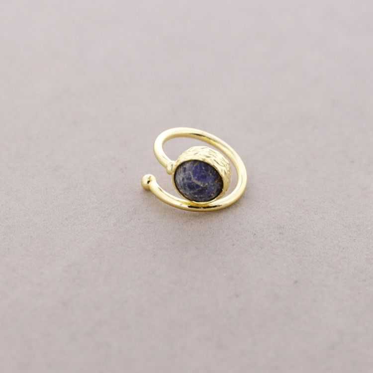 OPEN BRONZE STONE RING 2