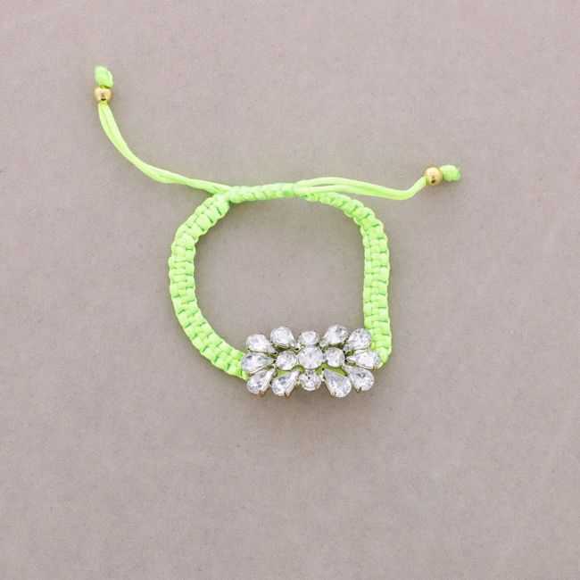 PULSERA MACRAMÉ CRISTALES ENCRUSTADOS