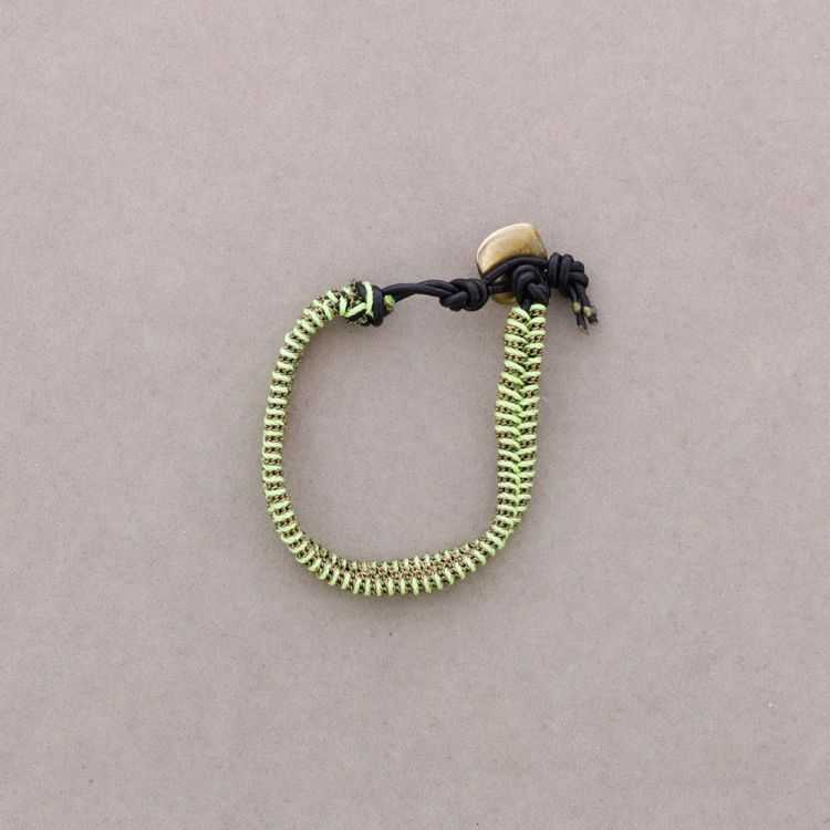 BRAIDED CORD AND CHAIN BRACELET 2
