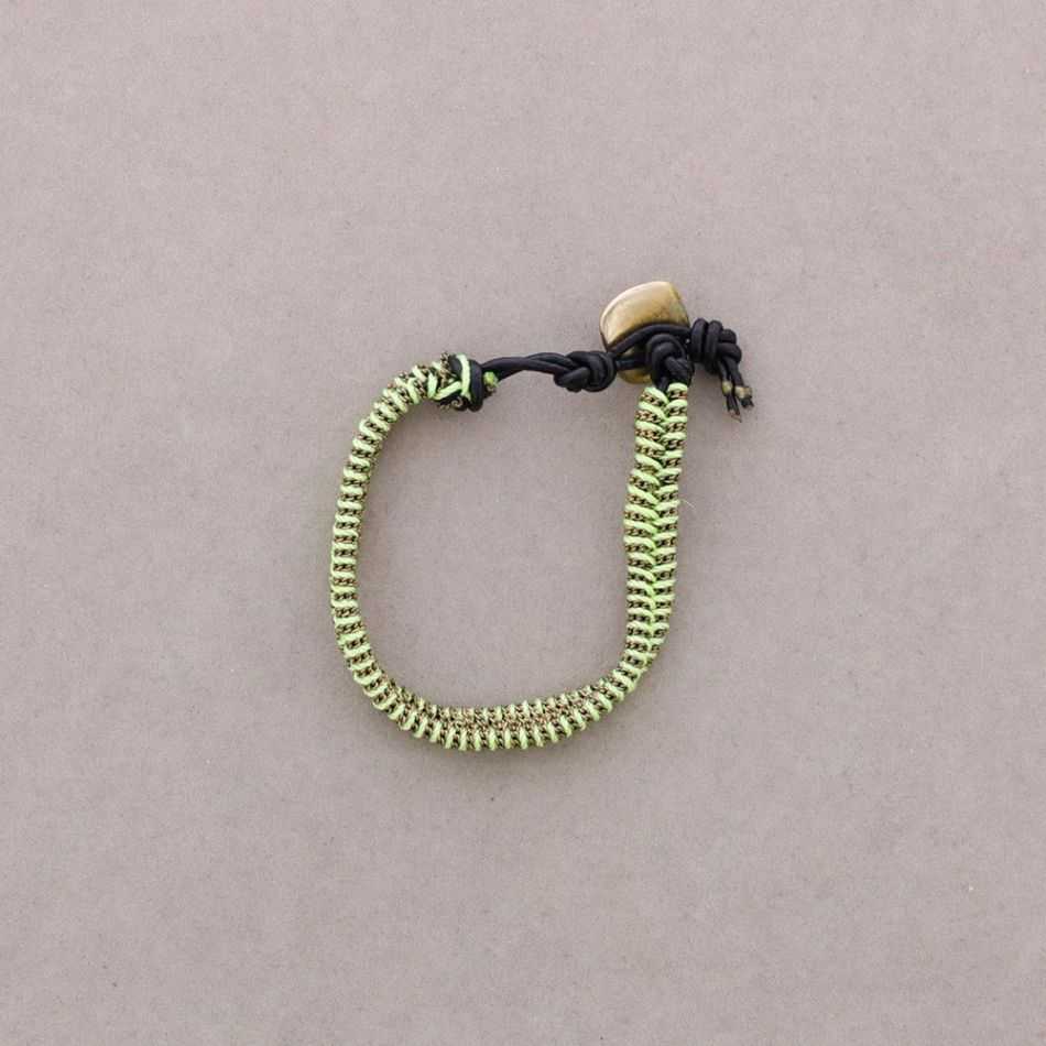 PULSERA TRENZADA CORDON CADENA