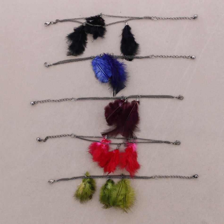 FEATHER CHAIN BRACELET