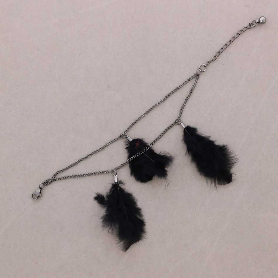 FEATHER CHAIN BRACELET