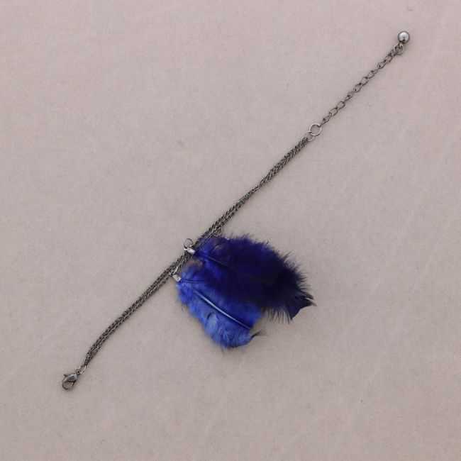 PULSERA CADENA PLUMAS