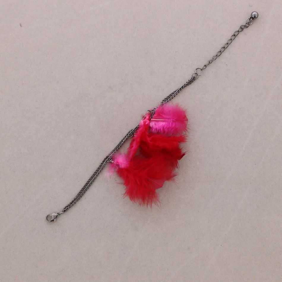 FEATHER CHAIN BRACELET