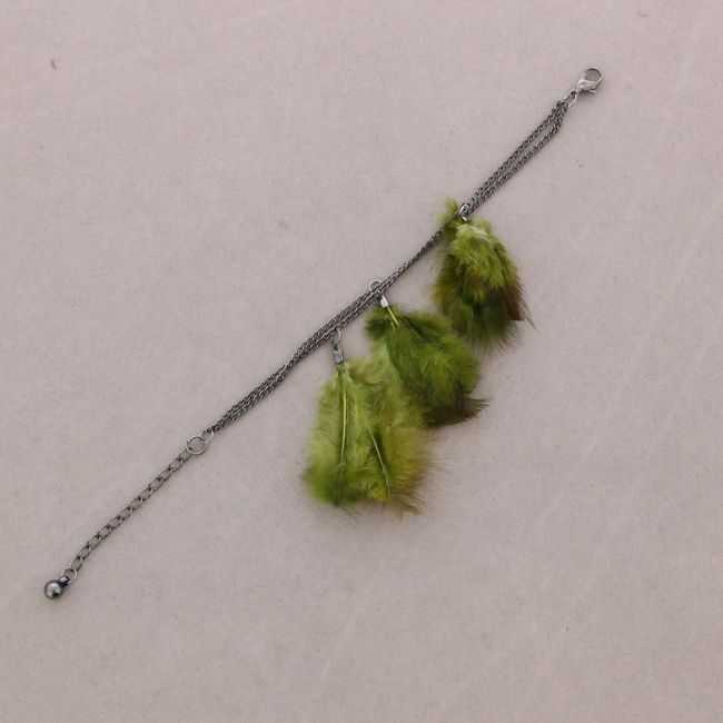 FEATHER CHAIN BRACELET