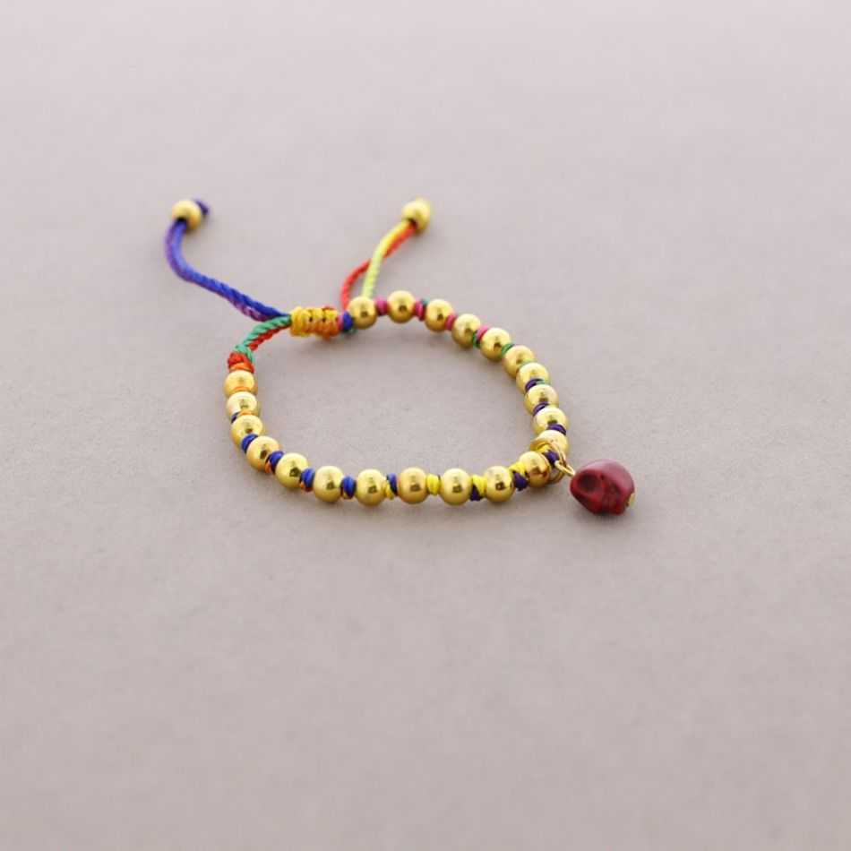 KNOTTED BRACELET WITH SMALL BEADS