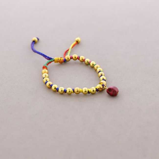 PULSERA ANUDADA BOLITAS