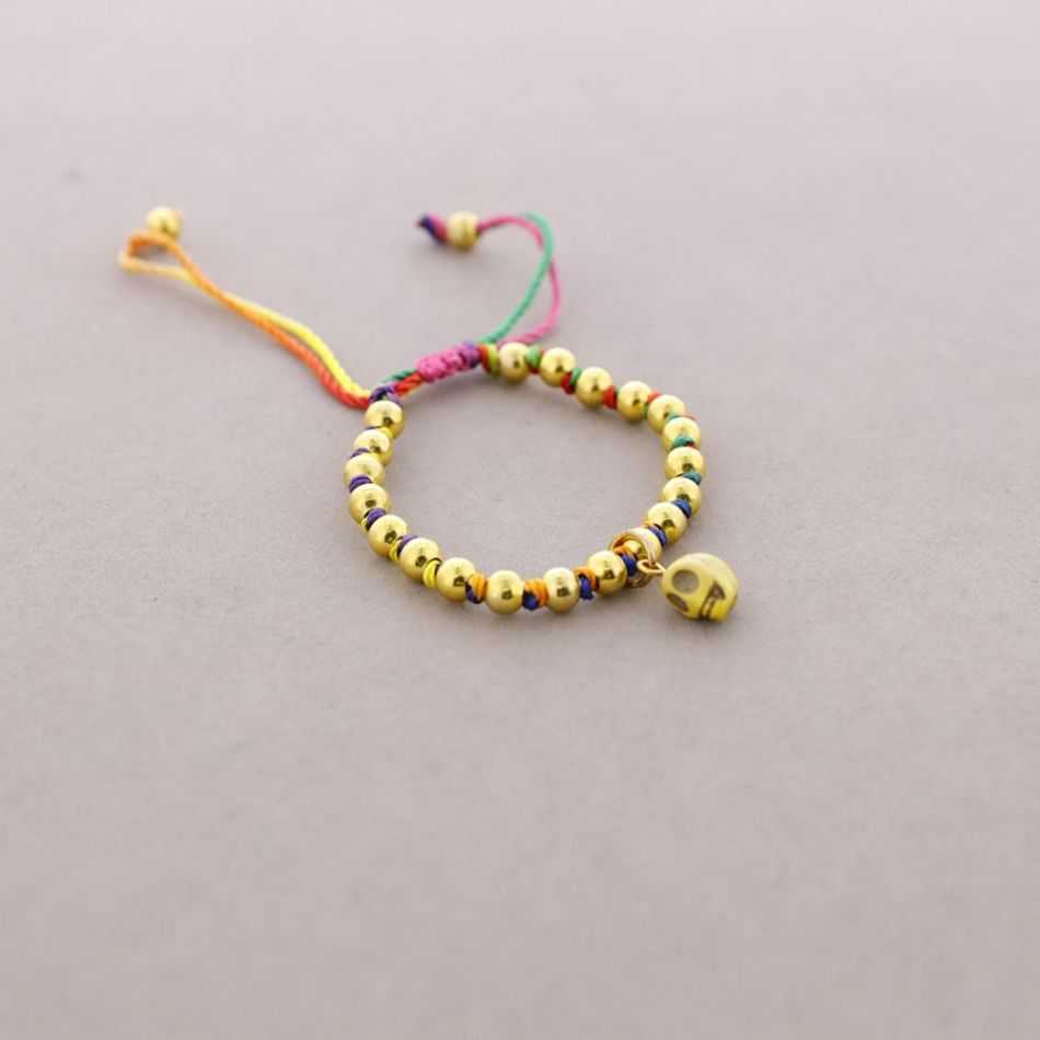 PULSERA ANUDADA BOLITAS