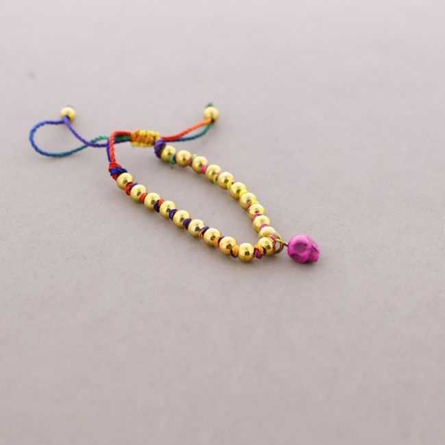 PULSERA ANUDADA BOLITAS