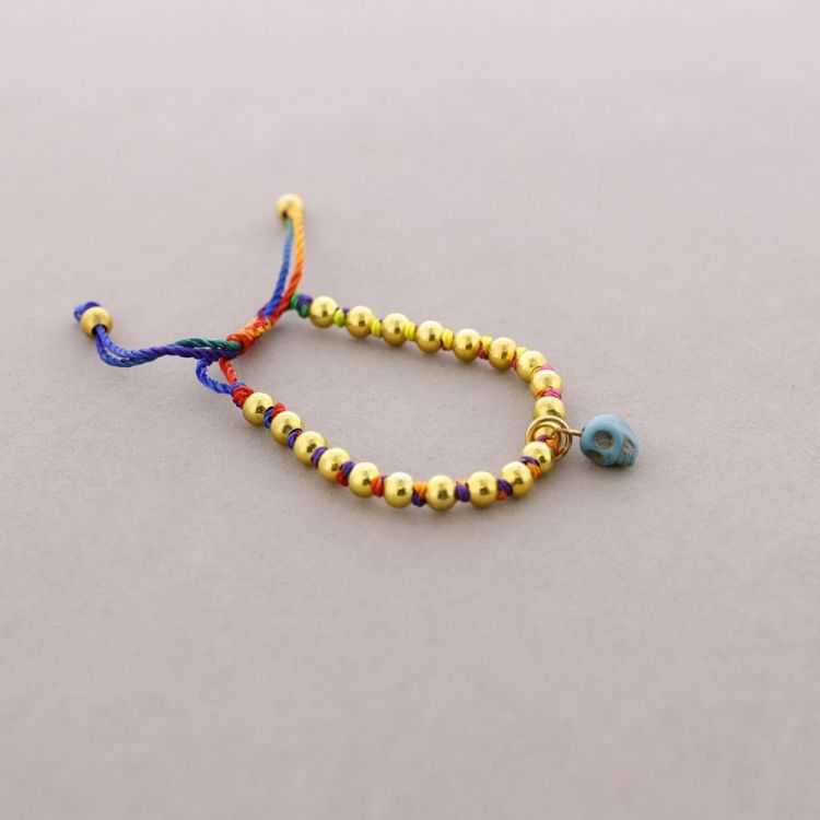 PULSERA ANUDADA BOLITAS