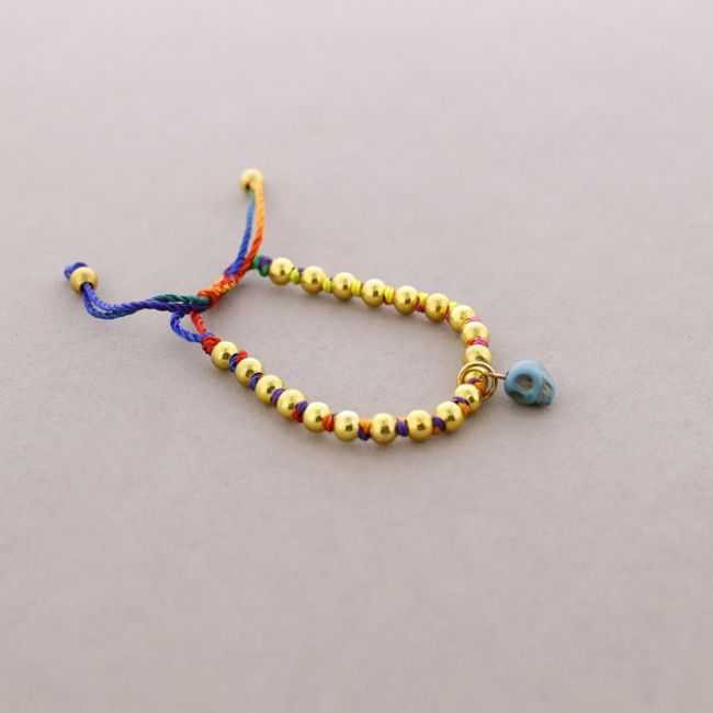 PULSERA ANUDADA BOLITAS