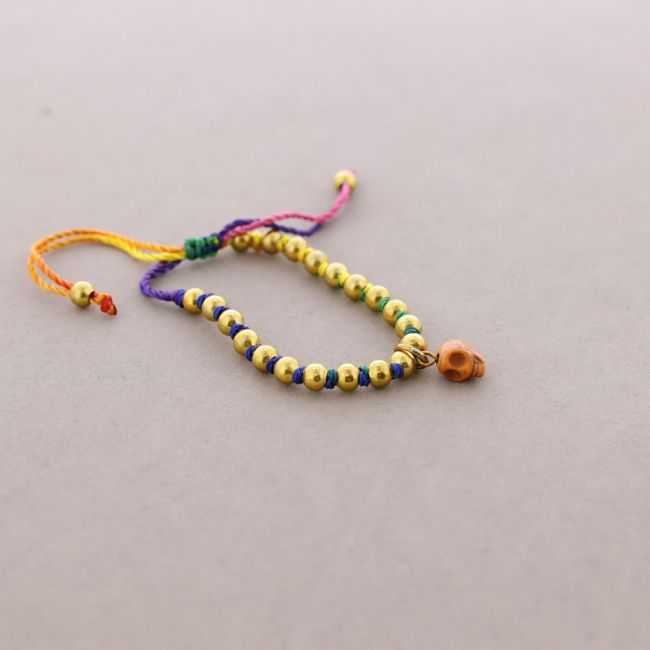 KNOTTED BRACELET WITH SMALL BEADS