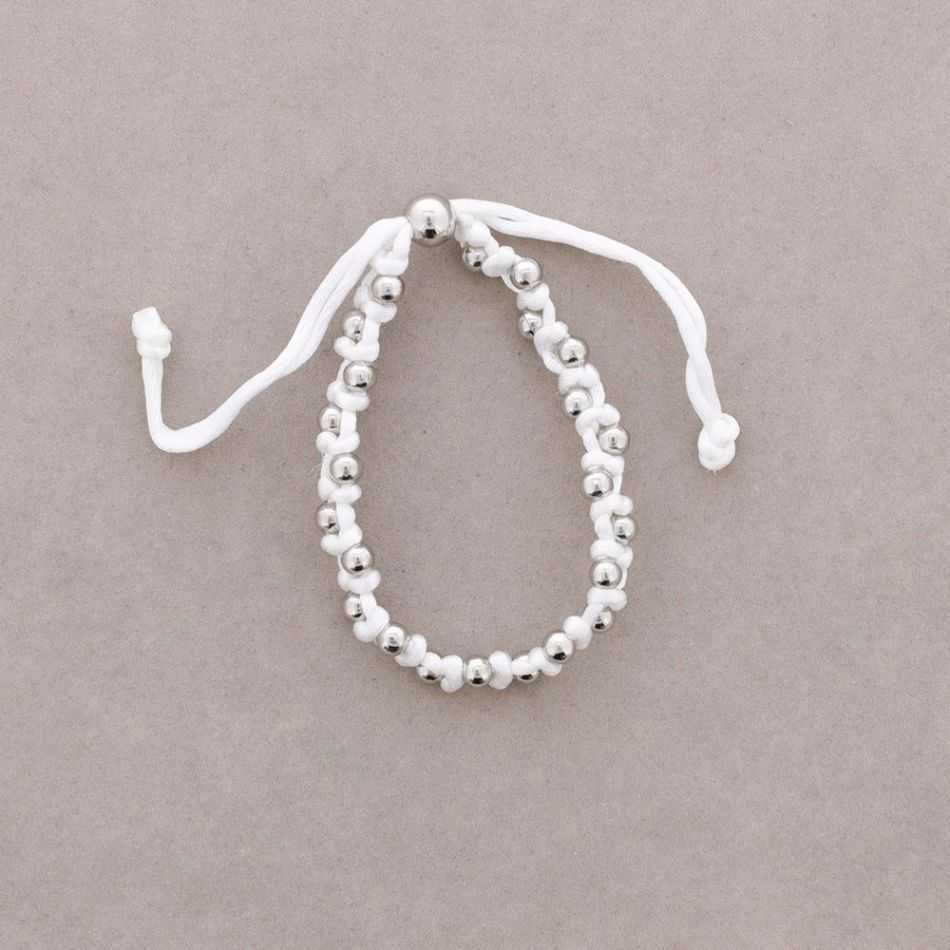 CORD AND METAL BRACELET