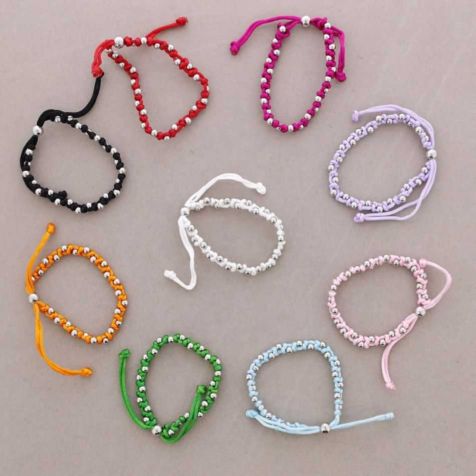 CORD AND METAL BRACELET