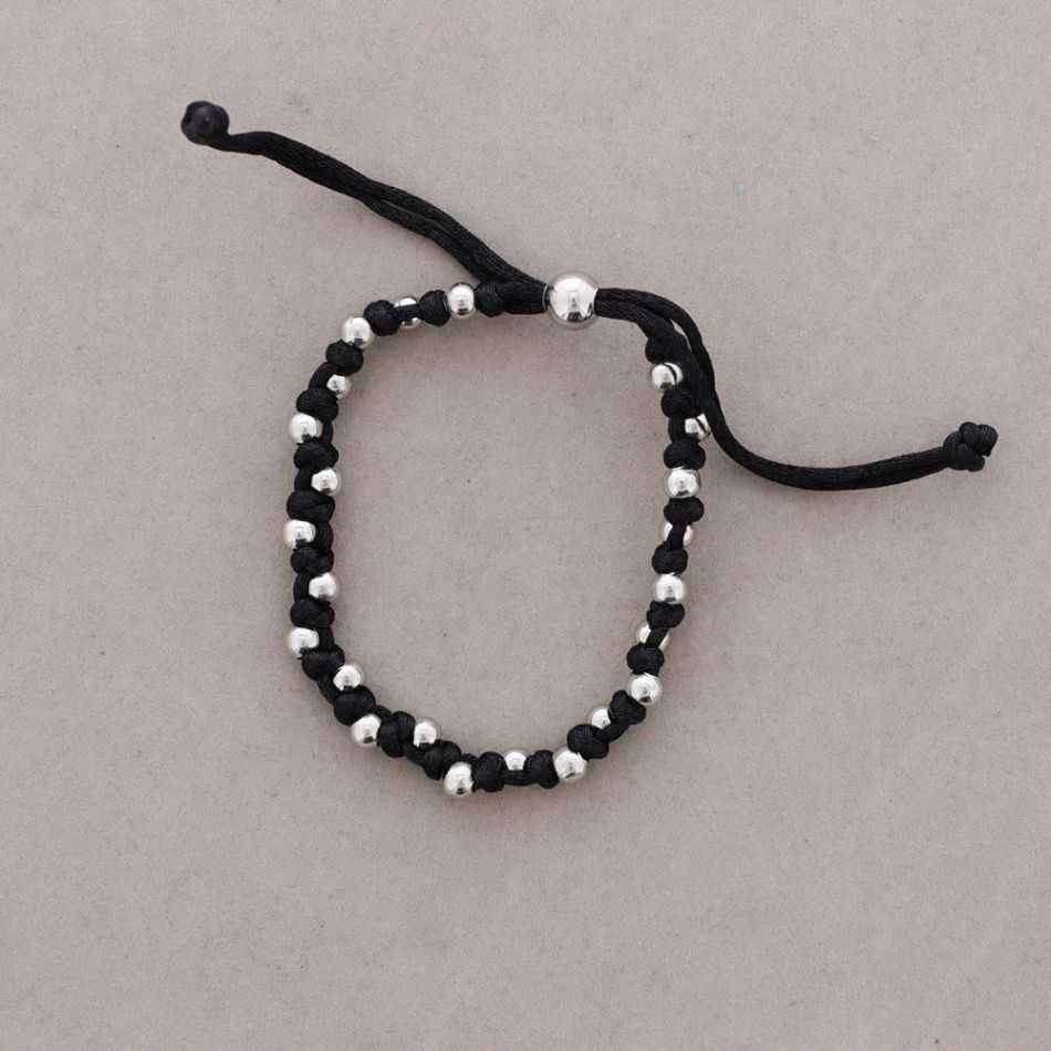 CORD AND METAL BRACELET