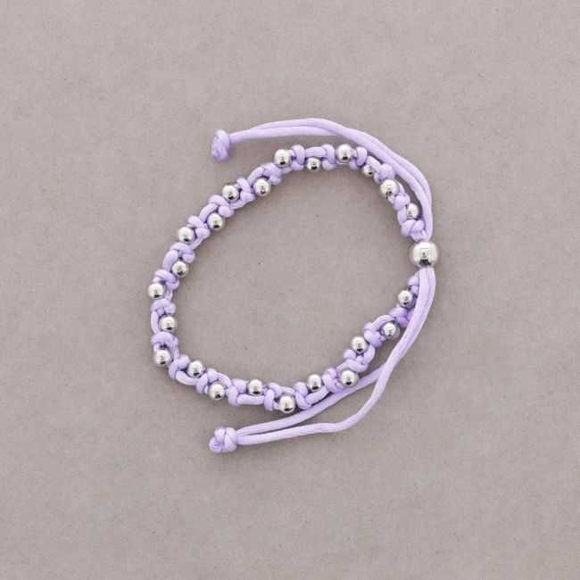 CORD AND METAL BRACELET
