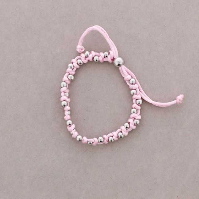 CORD AND METAL BRACELET