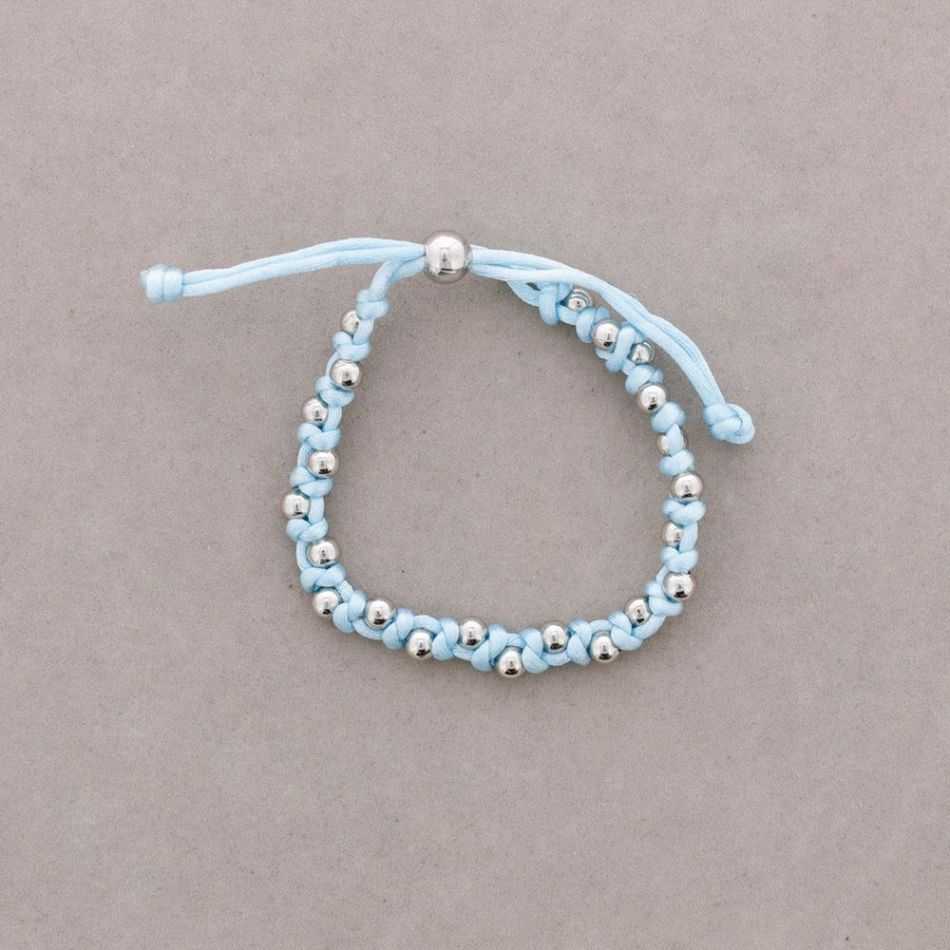 CORD AND METAL BRACELET