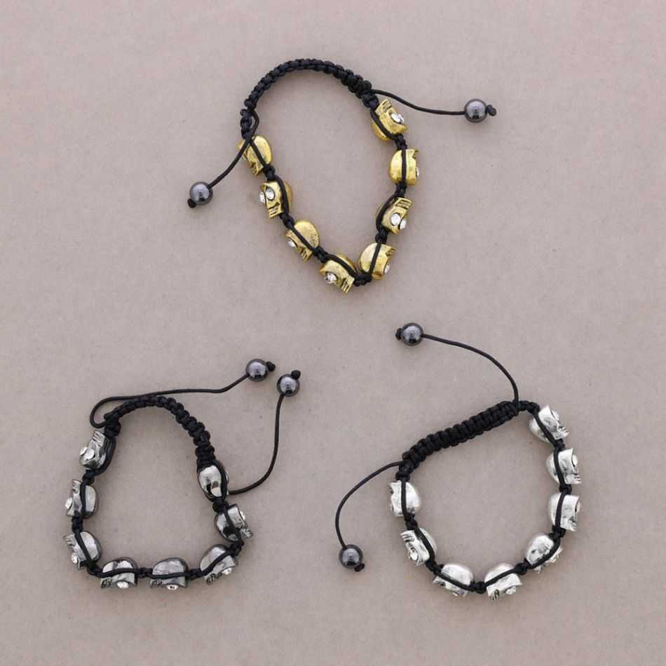 MACRAMÉ SKULL BRACELET