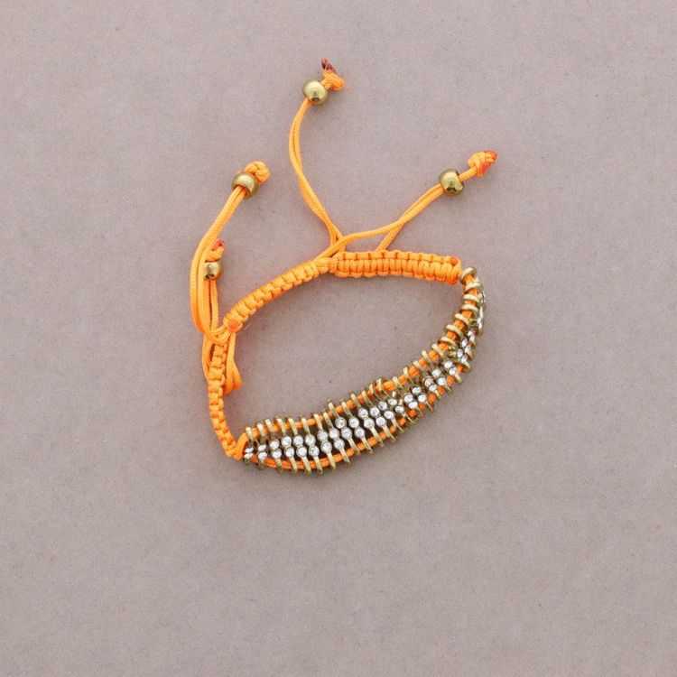 PULSERA ANUDADA CRISTALES