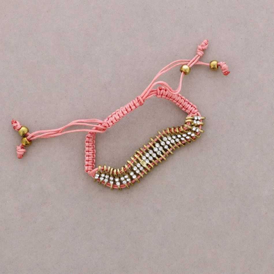 PULSERA ANUDADA CRISTALES