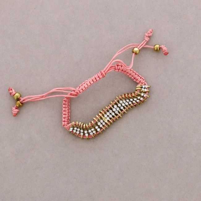 KNOTTED CRYSTAL BRACELET