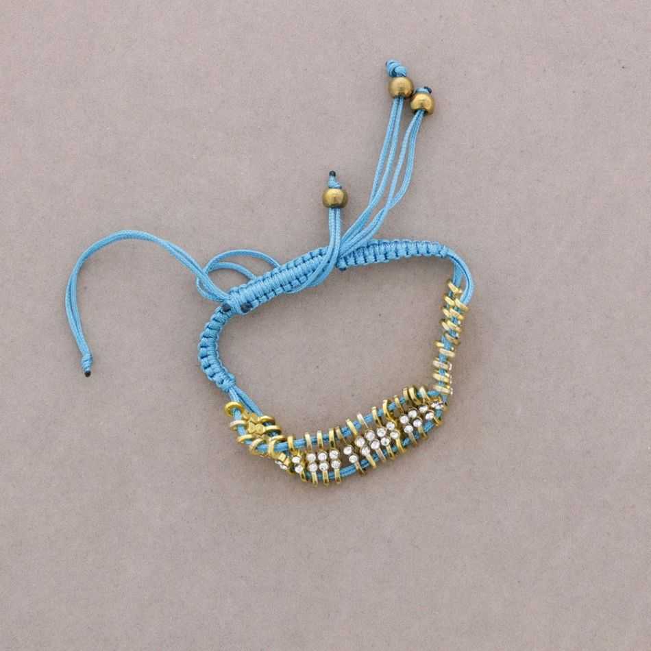 PULSERA ANUDADA CRISTALES