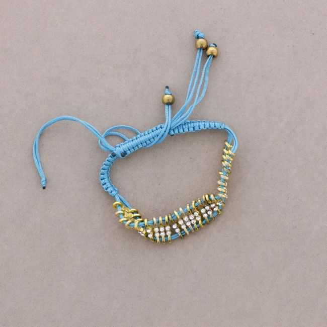 PULSERA ANUDADA CRISTALES