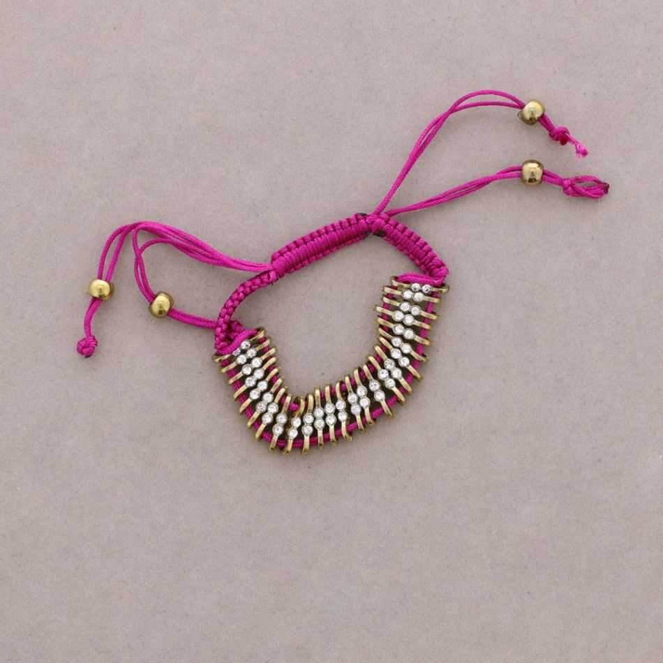 KNOTTED CRYSTAL BRACELET