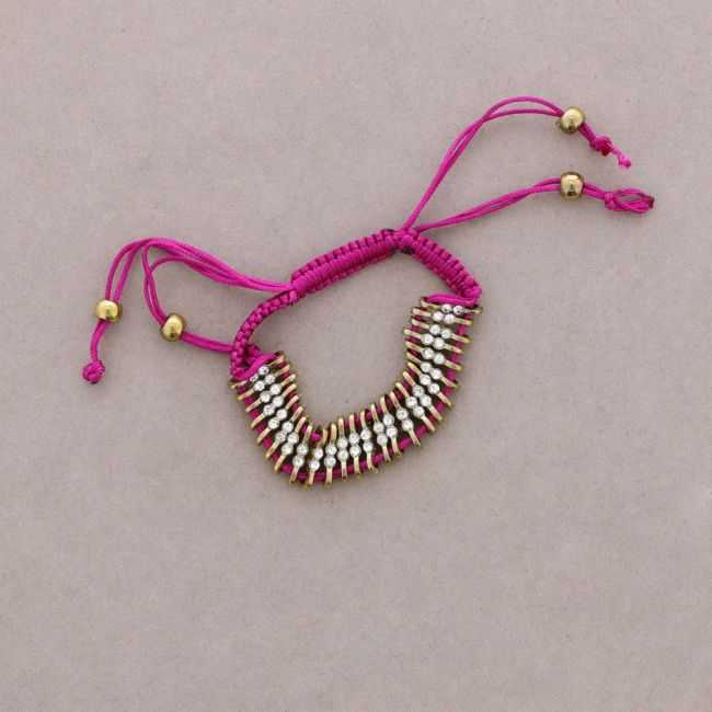 KNOTTED CRYSTAL BRACELET