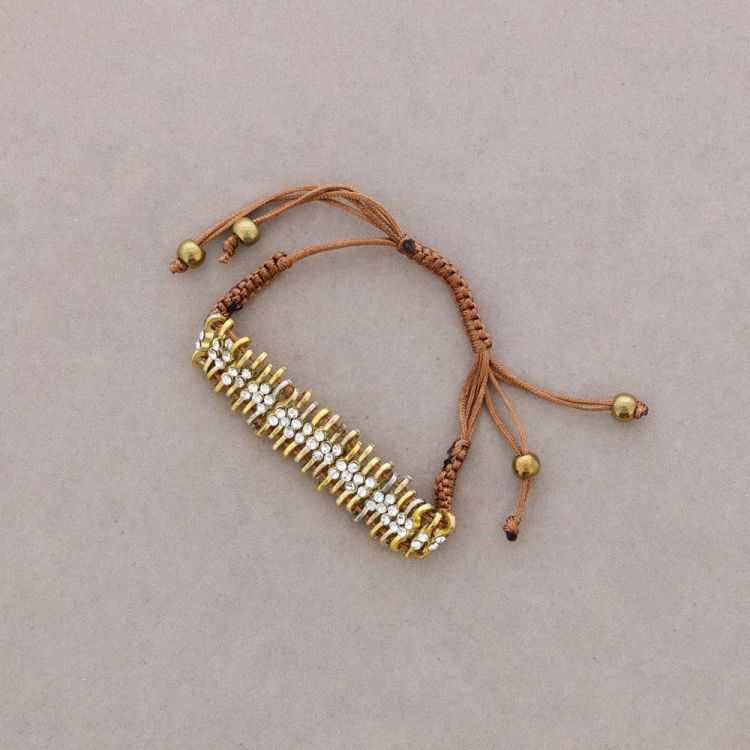 PULSERA ANUDADA CRISTALES