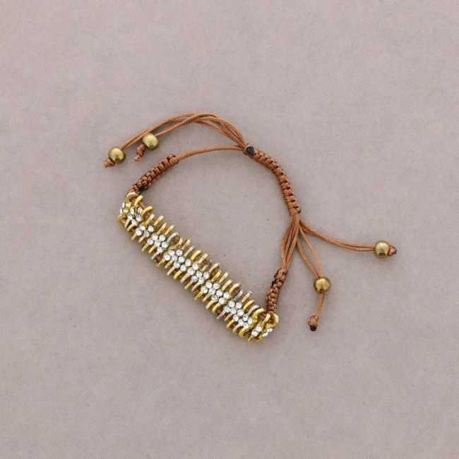 PULSERA ANUDADA CRISTALES